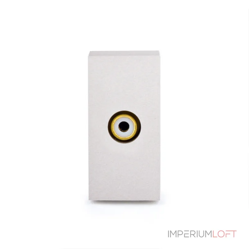 Серебряная видео розетка RCA от ImperiumLoft Серебряная видео розетка RCA от ImperiumLoft