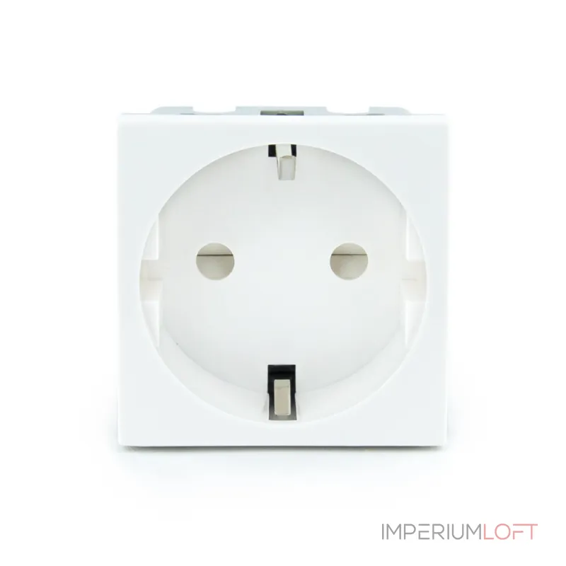 Белая электрическая розетка от ImperiumLoft Белая электрическая розетка от ImperiumLoft