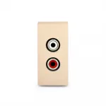 Золотая аудио розетка RCA от ImperiumLoft