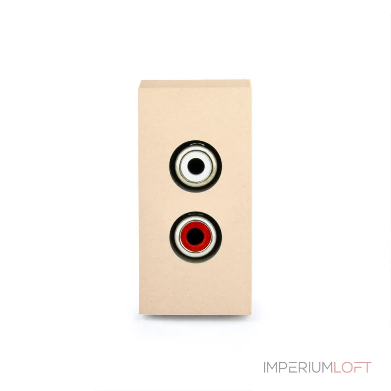 Золотая аудио розетка RCA от ImperiumLoft