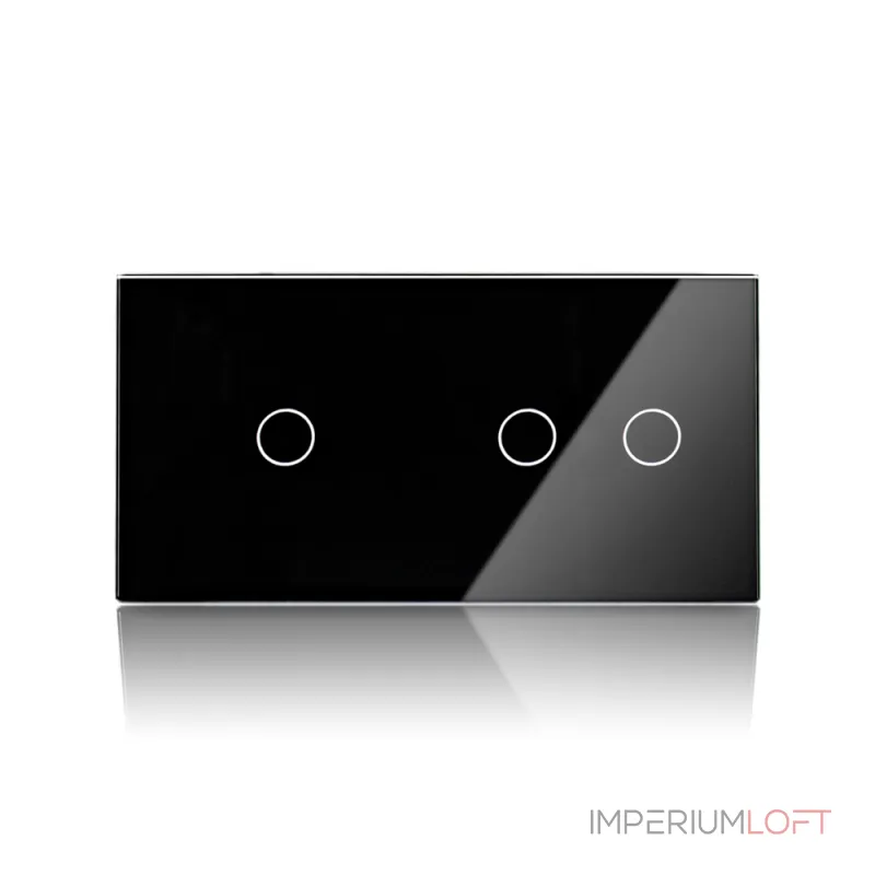 Чёрная рамка для одноклавишного и двухклавишного сенсорных выключателей от ImperiumLoft