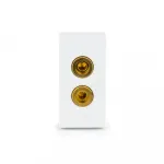 Аудио розетка Banana белая от ImperiumLoft