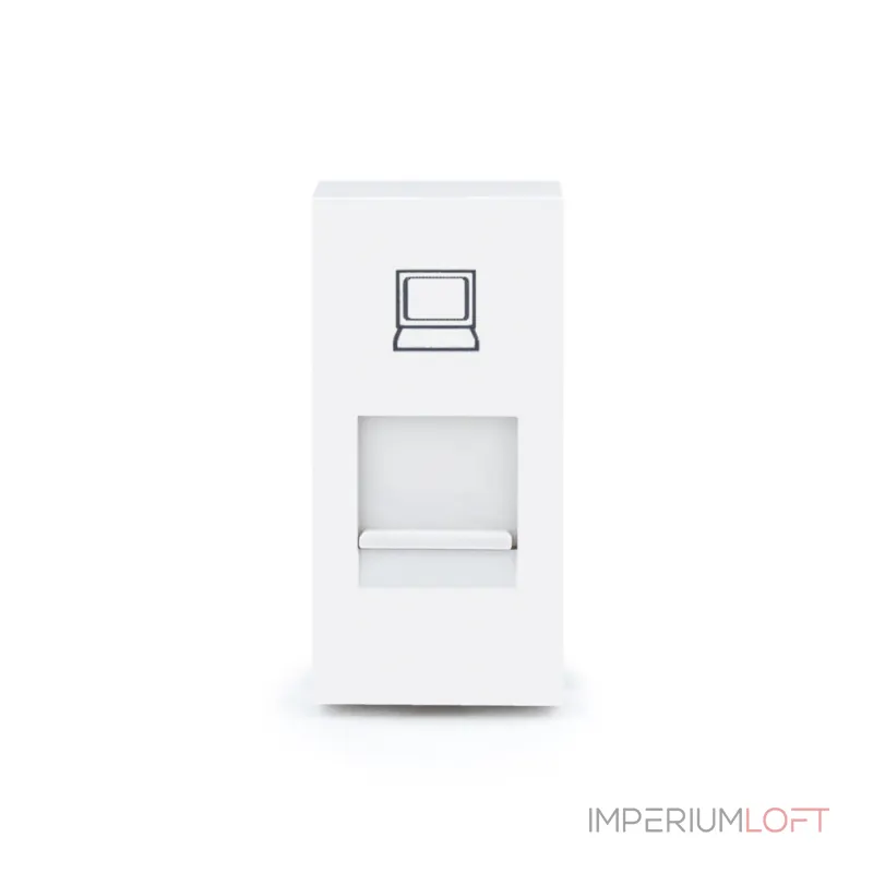 Розетка сетевая RJ-45 белая от ImperiumLoft