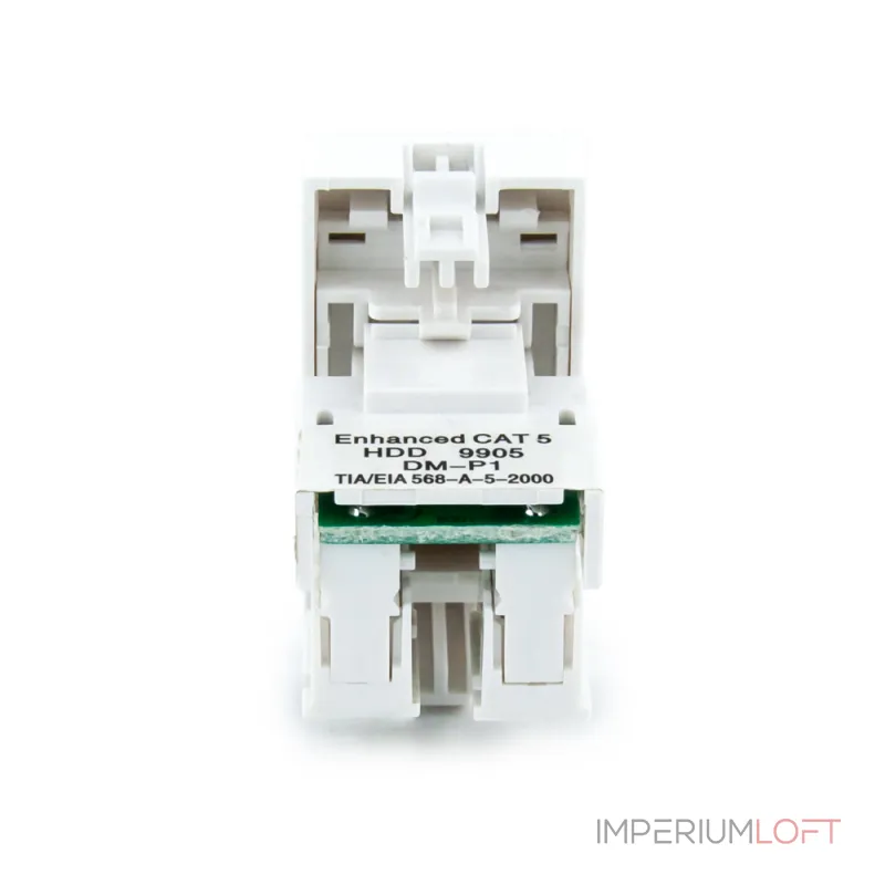 Розетка сетевая RJ-45 белая от ImperiumLoft