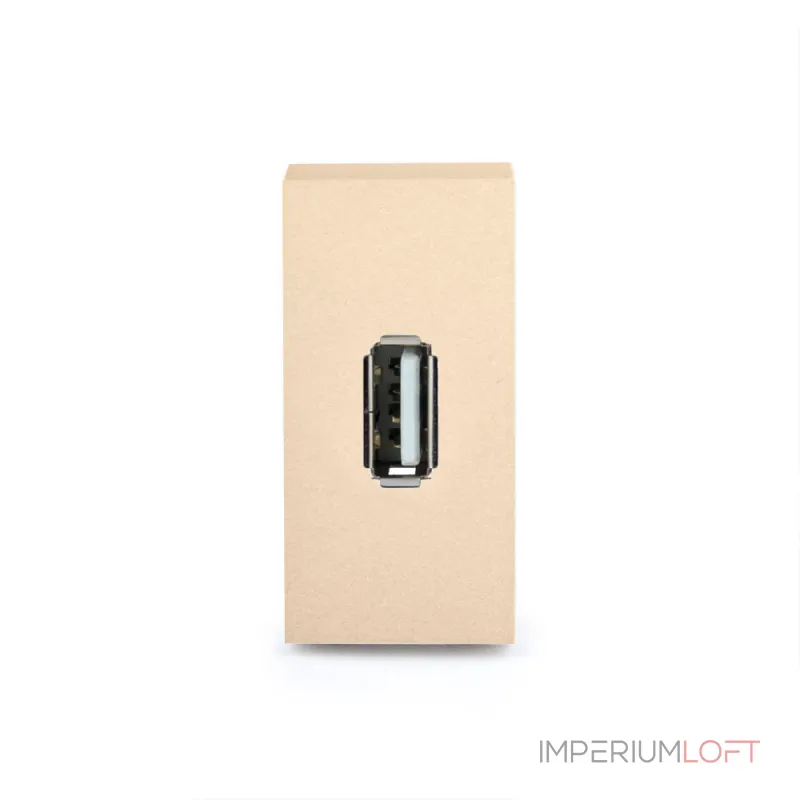 Золотая розетка USB 5В 2.1А от ImperiumLoft Золотая розетка USB 5В 2.1А от ImperiumLoft