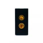 Аудио розетка Banana черная от ImperiumLoft