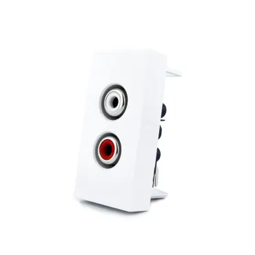 Аудио розетка RCA белая Аудио розетка RCA белая