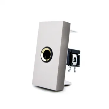 Серебряная розетка jack 6.3 мм Серебряная розетка jack 6.3 мм