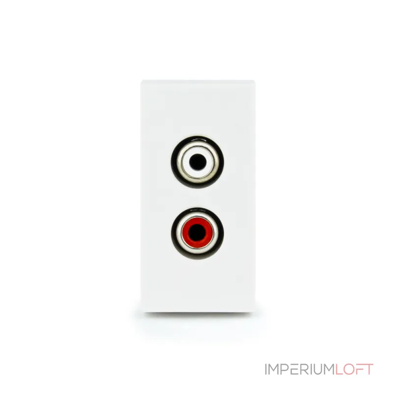 Аудио розетка RCA белая от ImperiumLoft