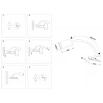 Светильник переносной с выключателем FW2467 WH белый GU10 max 12W D55*L100*H300 от NovaLamp