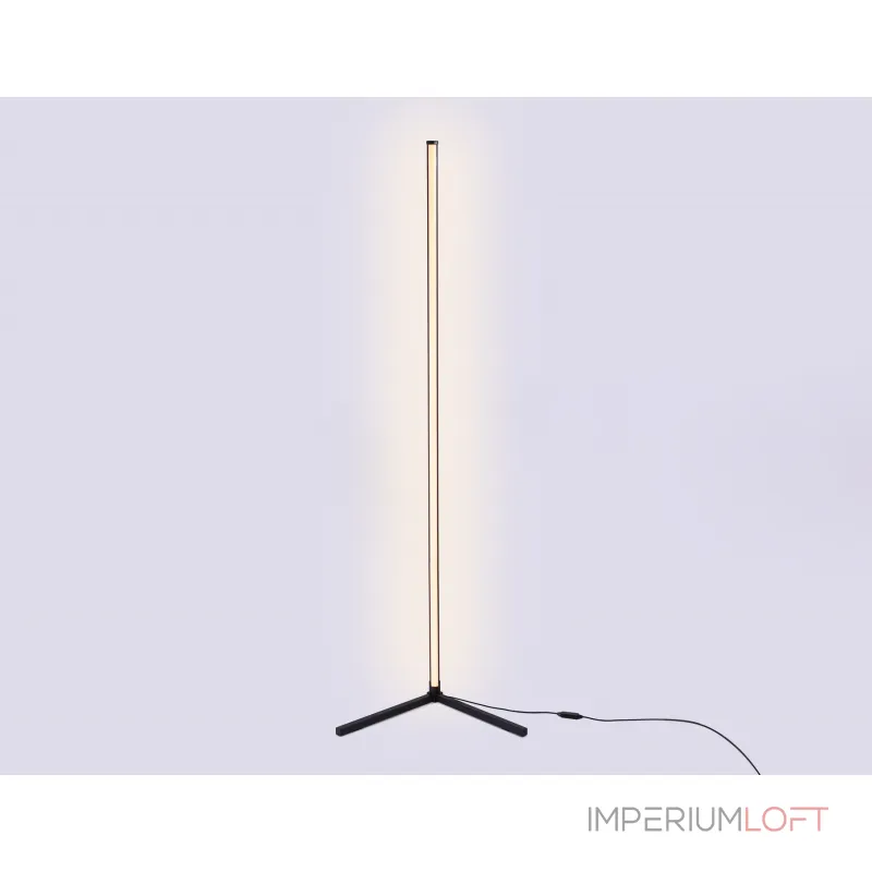 Светильник светодиодный напольный RGB с пультом FL8027 BK черный LED 20W RGB D32*1650 (ПДУ РАДИО 2.4G) от NovaLamp