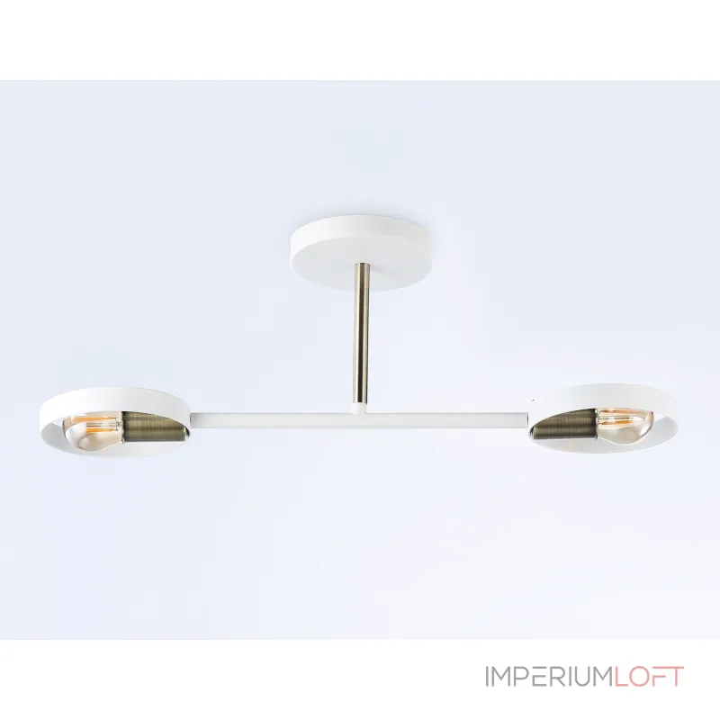 Подвесной светильник со сменной лампой TR8222/2 WH/SB белый/бронза E27/2 max 40W 510*165*190 от ImperiumLoft Подвесной светильник со сменной лампой TR8222/2 WH/SB белый/бронза E27/2 max 40W 510*165*190 от ImperiumLoft