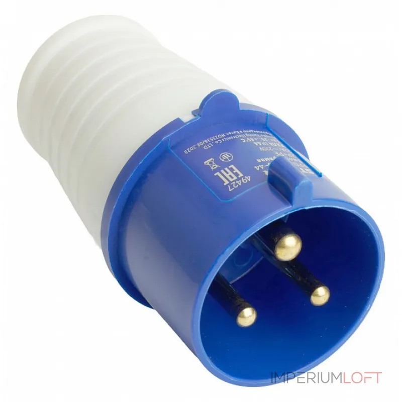 Вилка прямая 2P+PE Stekker ST 49427 от ImperiumLoft