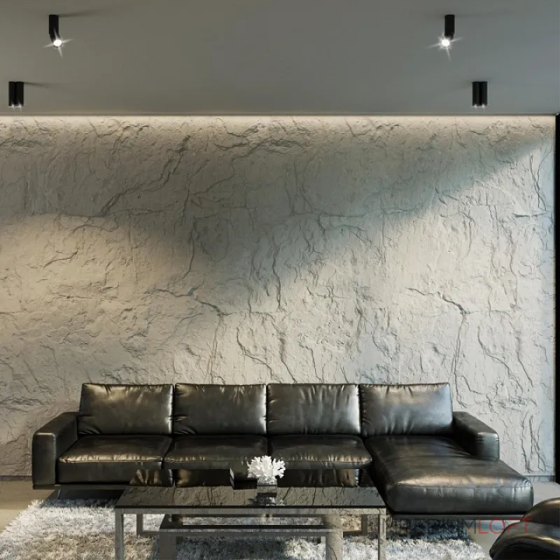 Светильник накладной светодиодный IP20 LED 5W 85-265V 3000K 600Лм TUBO 359315 OVER NT24 000 Черный от ImperiumLoft