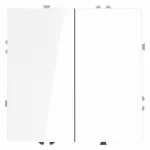 Выключатель двухклавишный без рамки Voltum S70 VLS020601 от ImperiumLoft