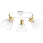 Настенно-потолочный спот в стиле лофт TR8605/3 WH/GD белый/золото E27*3 max 40W D325*230 от NovaLamp