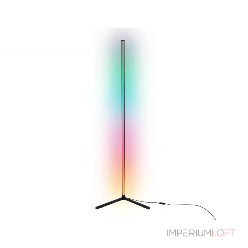 Светильник светодиодный напольный RGB с пультом FL8027 BK черный LED 20W RGB D32*1650 (ПДУ РАДИО 2.4G) от NovaLamp