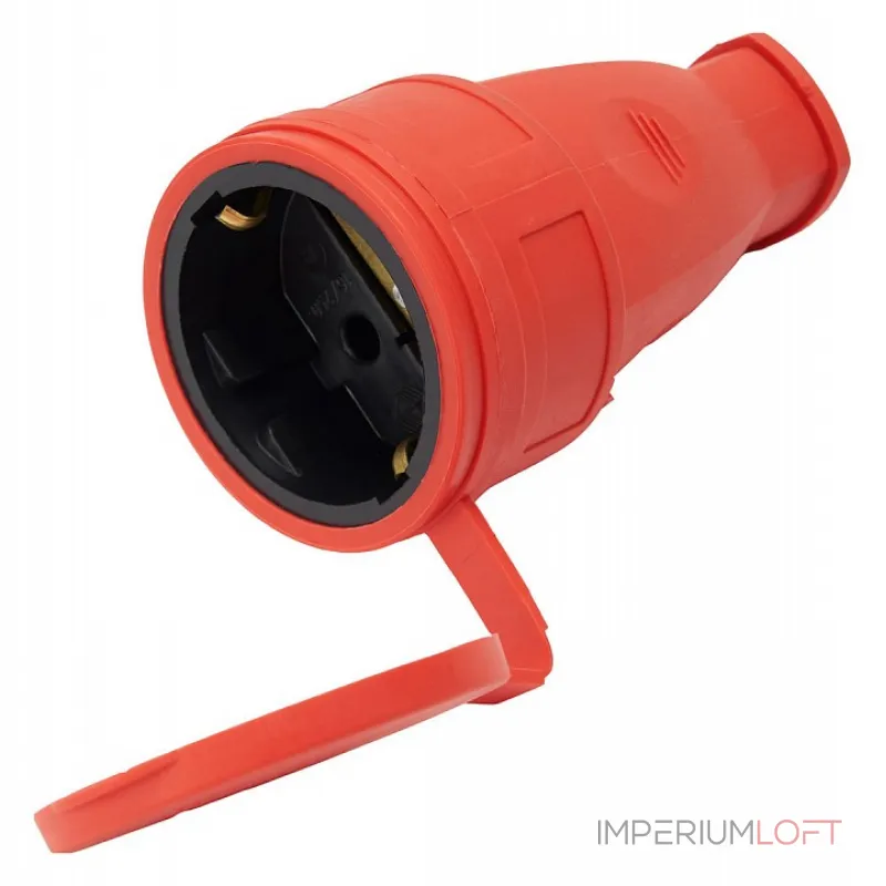 Розетка переносная разборная с заземлением и крышкой Stekker Одри 39195 от ImperiumLoft