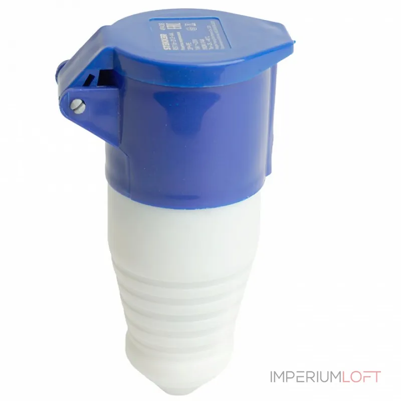 Розетка переносная разборная 2P+PE с крышкой Stekker ST 49438 от ImperiumLoft