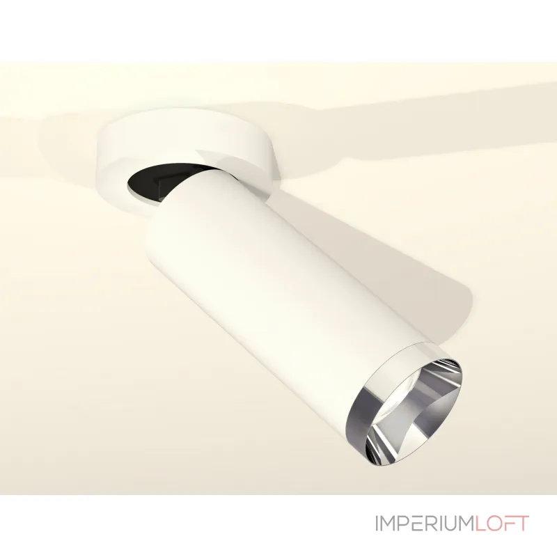 Комплект накладного поворотного светильника XM6342202 SWH/PSL белый песок/серебро полированное MR16 GU5.3 (A2228, C6342, N6132) от NovaLamp