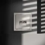 Розетка компьютерная встраиваемая S70 двойная RJ45+RJ45 кат.6 (кашемир) Voltum VLS060203