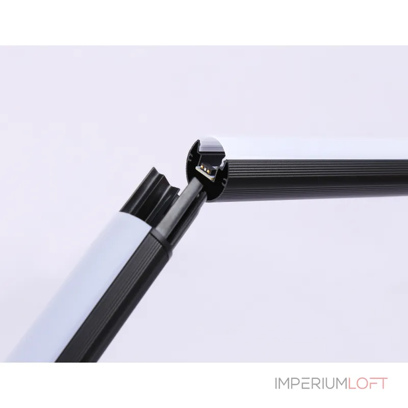 Светильник светодиодный напольный RGB с пультом FL8027 BK черный LED 20W RGB D32*1650 (ПДУ РАДИО 2.4G) от NovaLamp