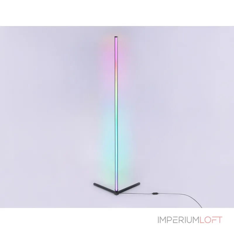 Светильник светодиодный напольный RGB с пультом FL8027 BK черный LED 20W RGB D32*1650 (ПДУ РАДИО 2.4G) от NovaLamp