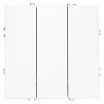 Выключатель встраиваемый S70 трехклавишный 10А (белый матовый) Voltum VLS030102