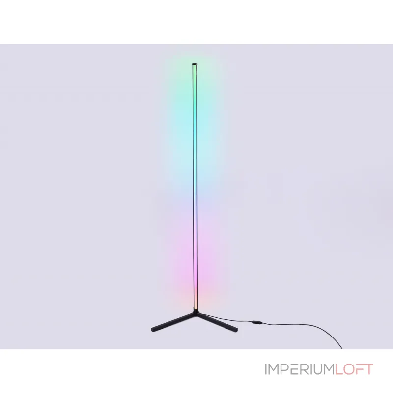 Светильник светодиодный напольный RGB с пультом FL8027 BK черный LED 20W RGB D32*1650 (ПДУ РАДИО 2.4G) от NovaLamp