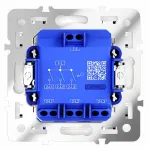 Выключатель встраиваемый S70 трехклавишный 10А (белый матовый) Voltum VLS030102