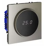 Терморегулятор электронный S70 с индикацией и датчиком для теплого пола (шелк) Voltum VLS070104