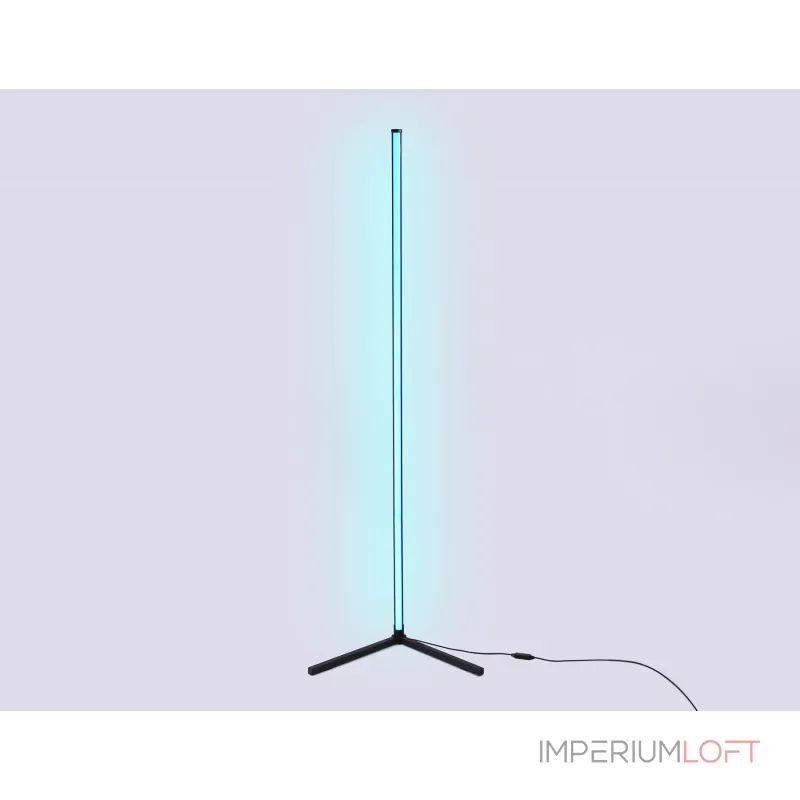 Светильник светодиодный напольный RGB с пультом FL8027 BK черный LED 20W RGB D32*1650 (ПДУ РАДИО 2.4G) от NovaLamp