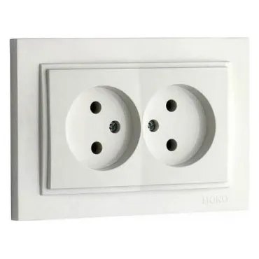 Розетка двойная Mono Electric Despina 102-252505-121 Розетка двойная Mono Electric Despina 102-252505-121