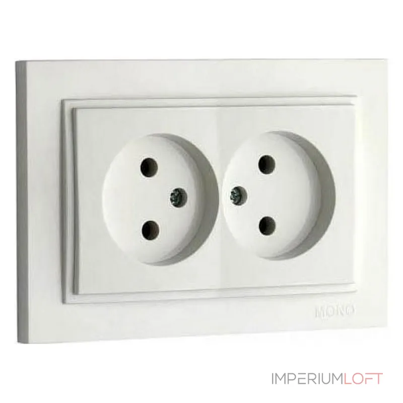 Розетка двойная Mono Electric Despina 102-252505-121 от ImperiumLoft Розетка двойная Mono Electric Despina 102-252505-121 от ImperiumLoft