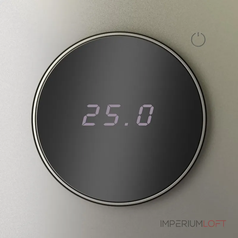 Терморегулятор электронный S70 с индикацией и датчиком для теплого пола (шелк) Voltum VLS070104