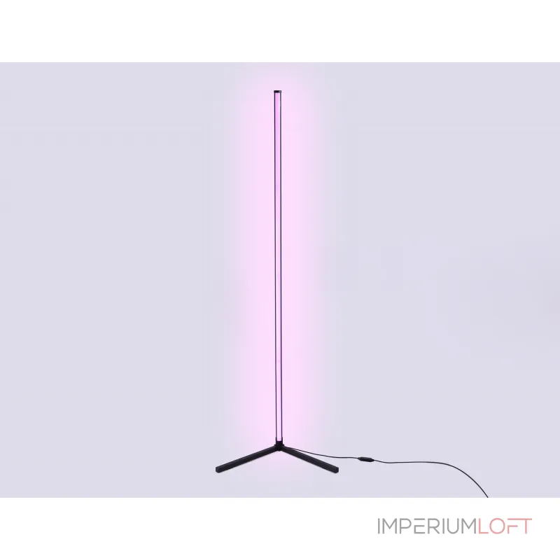 Светильник светодиодный напольный RGB с пультом FL8027 BK черный LED 20W RGB D32*1650 (ПДУ РАДИО 2.4G) от NovaLamp