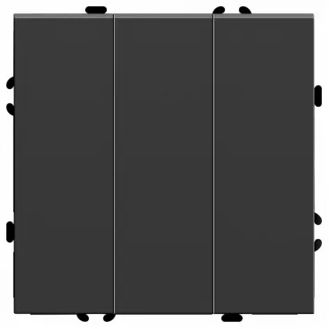 Выключатель трехклавишный без рамки Stekker RSW10-5108-05 49844