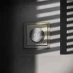 Терморегулятор электронный S70 с индикацией и датчиком для теплого пола (шелк) Voltum VLS070104