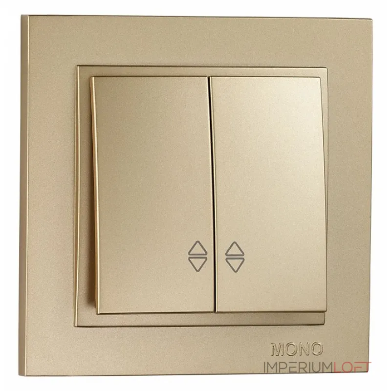 Выключатель проходной двухклавишный Mono Electric Despina 102-222223-111 от ImperiumLoft
