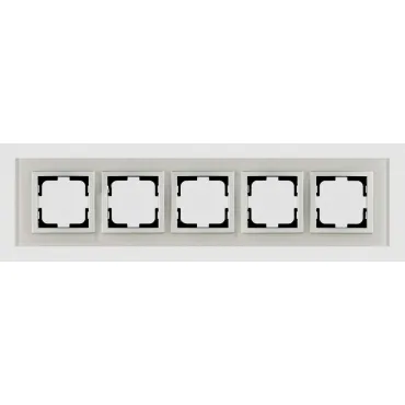 Рамка на 5 постов Mono Electric Style Glass 107-710000-164