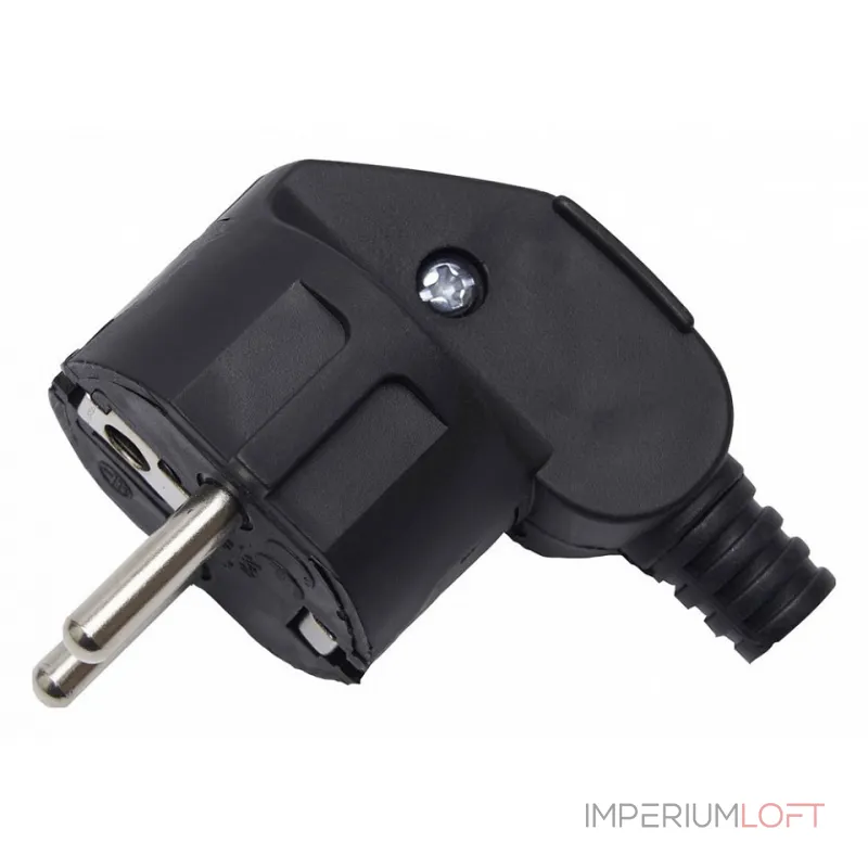 Вилка угловая с заземлением Stekker PPG16-41-202 39138 от ImperiumLoft