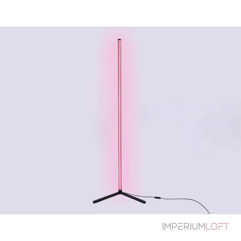 Светильник светодиодный напольный RGB с пультом FL8027 BK черный LED 20W RGB D32*1650 (ПДУ РАДИО 2.4G) от NovaLamp