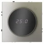 Терморегулятор электронный S70 с индикацией и датчиком для теплого пола (шелк) Voltum VLS070104