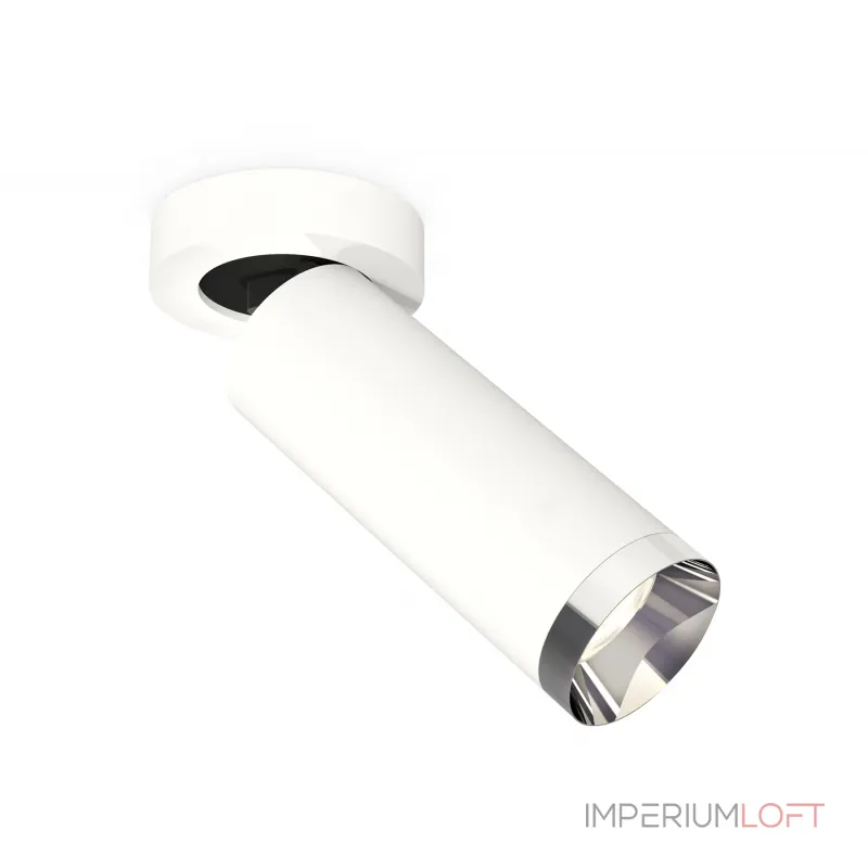 Комплект накладного поворотного светильника XM6342202 SWH/PSL белый песок/серебро полированное MR16 GU5.3 (A2228, C6342, N6132) от NovaLamp