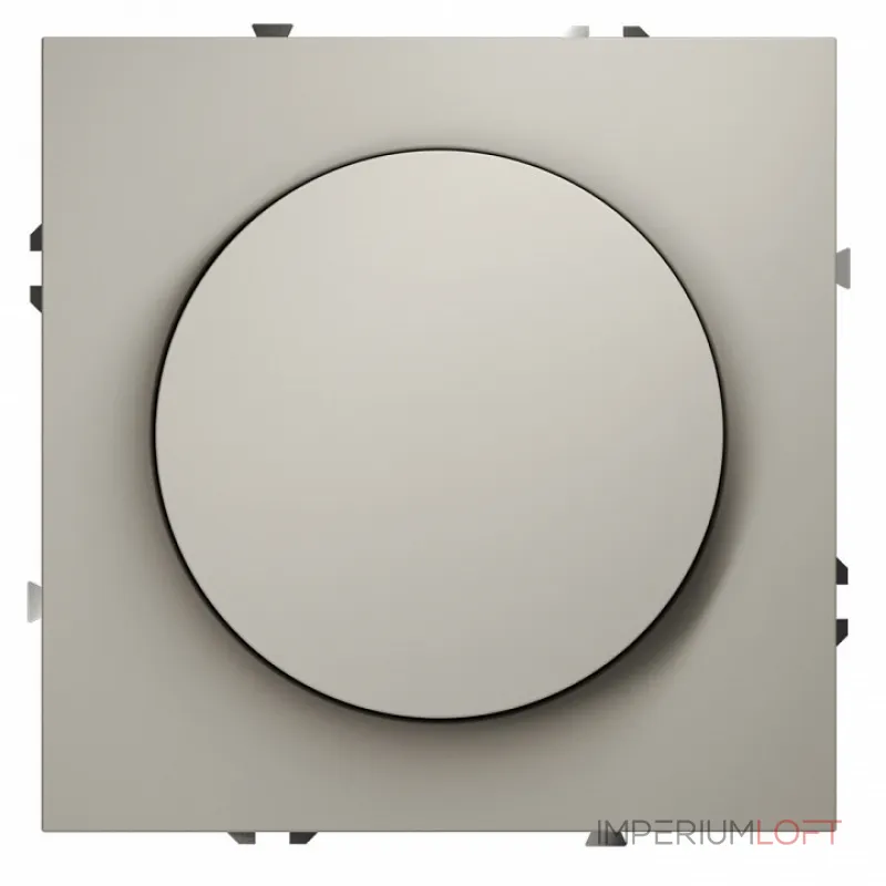 Светорегулятор встраиваемый S70 поворотно-нажимной 600 Вт (кашемир) Voltum VLS070303