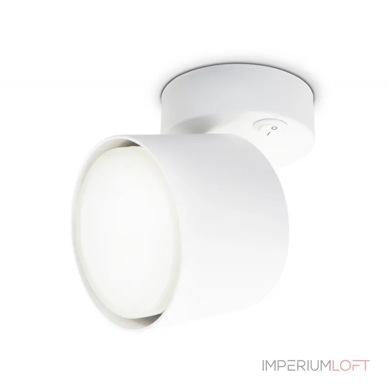 Накладной спот с выключателем TA132 WH белый GX53 max 12W D79*134*D84 от NovaLamp