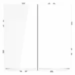 Выключатель встраиваемый S70 двухклавишный с подсветкой 10А (белый глянцевый) Voltum VLS020201