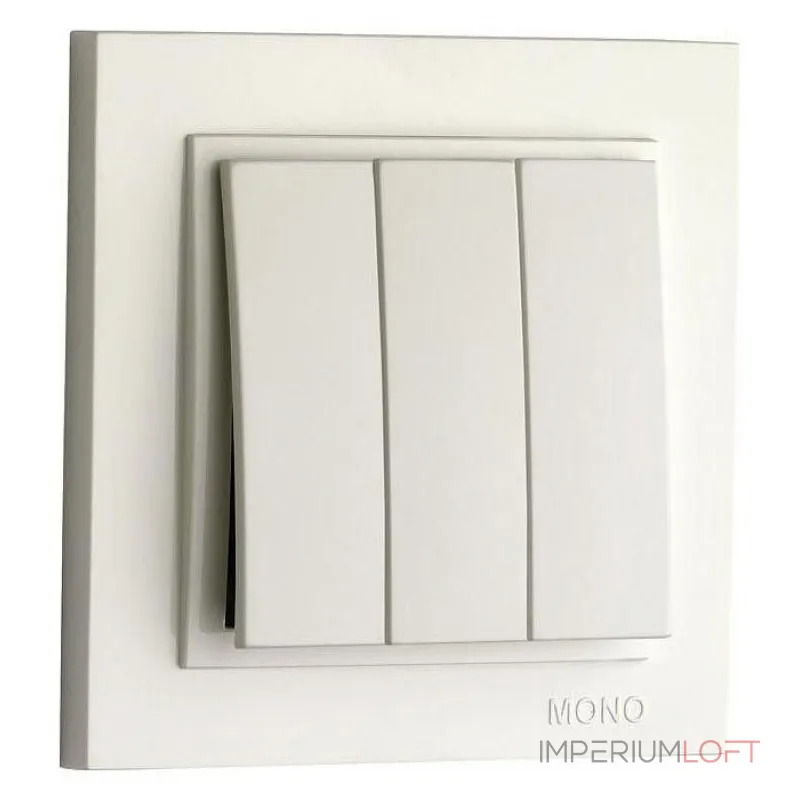 Выключатель трехклавишный Mono Electric Despina 102-252522-114 от ImperiumLoft