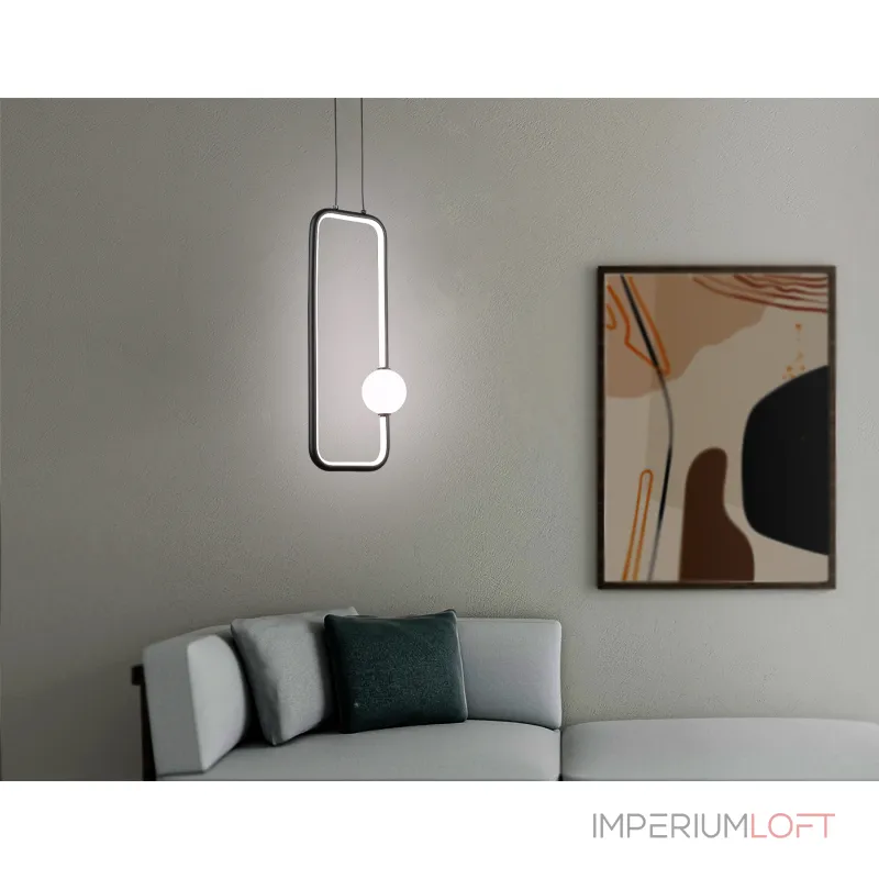 Подвесной светодиодный светильник FL66363 BK черный 19W 4200K 190*80*1000 от ImperiumLoft Подвесной светодиодный светильник FL66363 BK черный 19W 4200K 190*80*1000 от ImperiumLoft