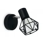 Накладной спот с выключателем в стиле лофт TR8620 BK/CH черный/хром E27 max 40W 115*91*150 от NovaLamp